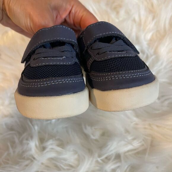 ZARA Baby Navy Blue Velcro Sneakers | SZ 18 - Picture 7 of 7